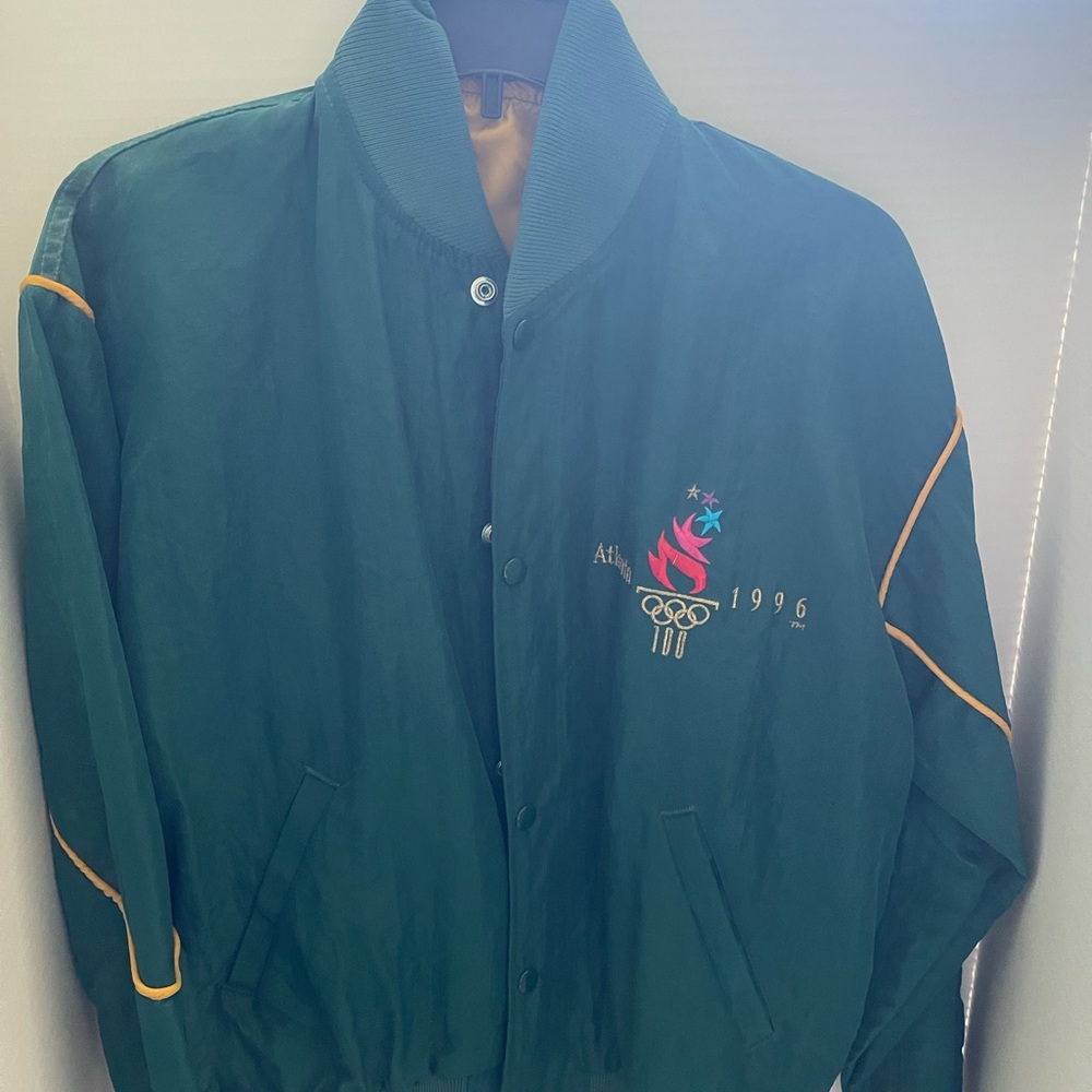 Green Olympic Themed Men's Jacket